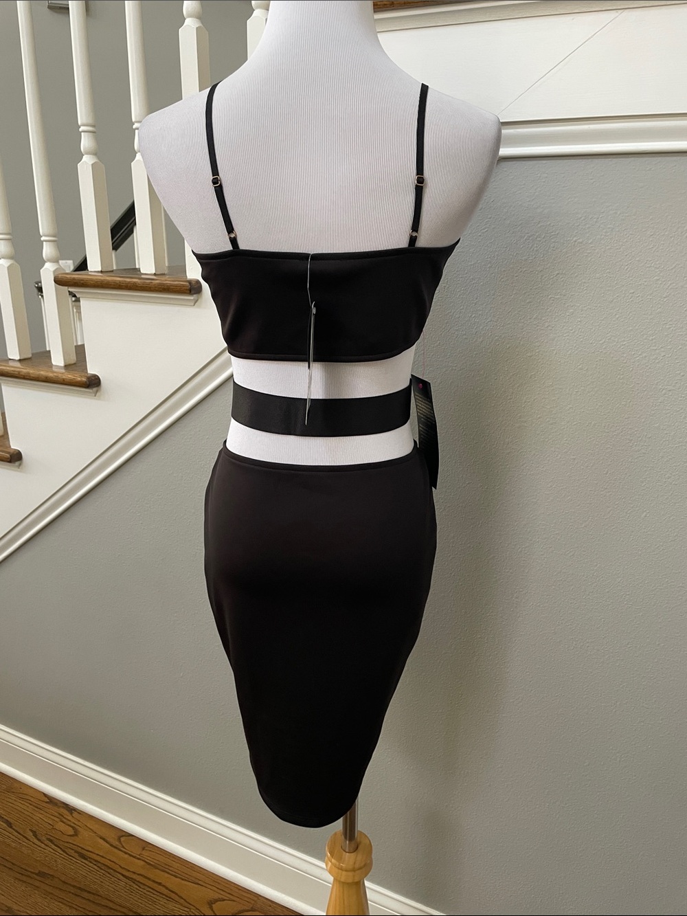 Bebe Black Side Cutout Bodycon Mini Dress - Picture 4 of 6